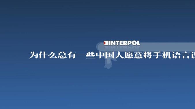为什么总有一些中国人愿意将手机语言设置为英语？